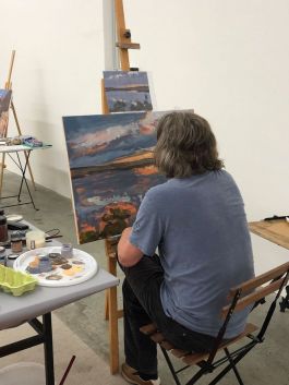 Malereikurs: Arbeiten im Kurs. ©LEIIK.it