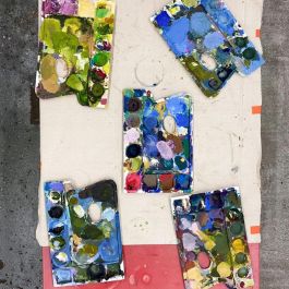 Malereikurs: Die Werkzeuge schon fast selber kleine Kunstwerke. ©LEIIK.it