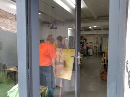 Blick ins Atelier von Hjördis Baacke - Sommerkurs Malerei ©LEIIK.it