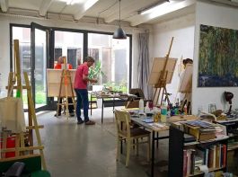 Malereikurs im Tapetenwerk in Leipzig ©LEIIK