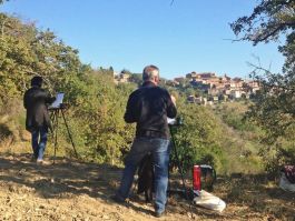 Malereikurs an den Staffeleien ©Hjördis Baacke