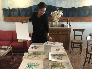 Begutachtung durch Kursleiterin Hjördis Baacke ©LEIIK.it